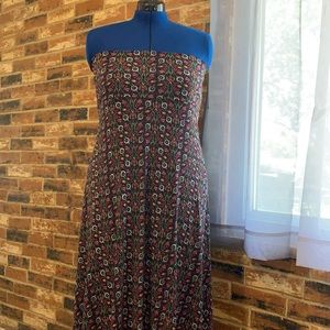 LuLaRoe Floral Maxi Skirt— Size Large